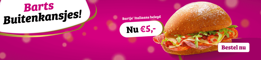 Barts Buitenkansje november 2025 - Italiaans belegd voor 5 euro