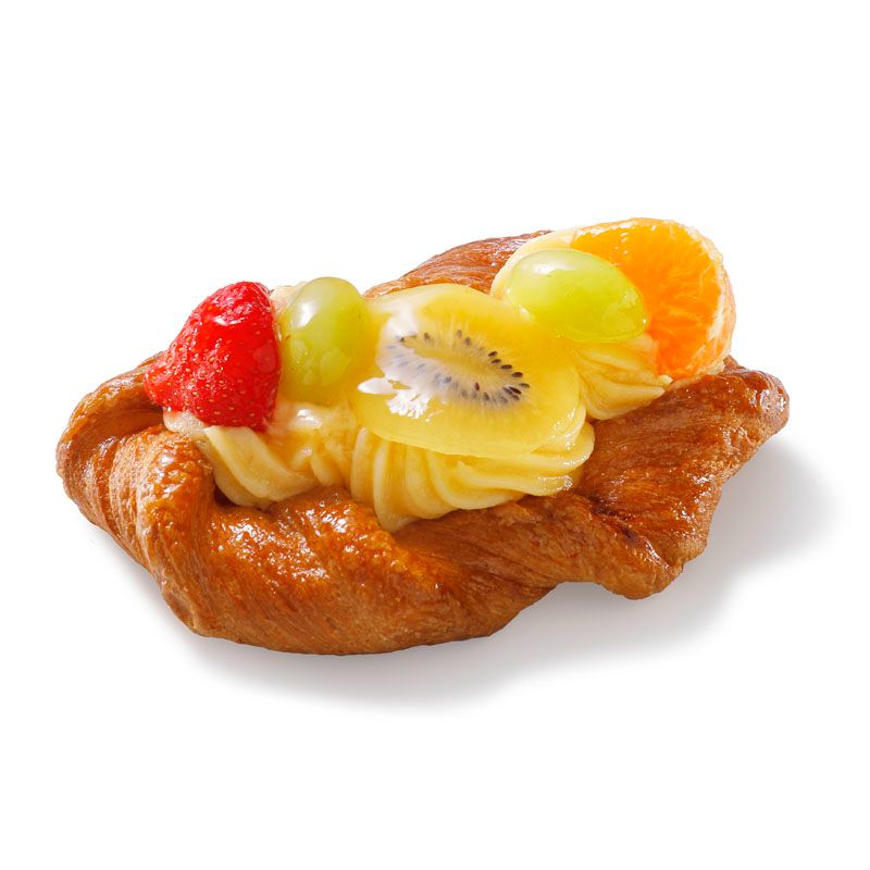 Deense krakeling met vers fruit