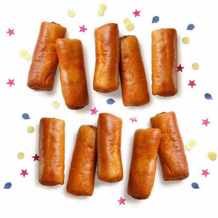 Traktatiebox worstenbroodjes