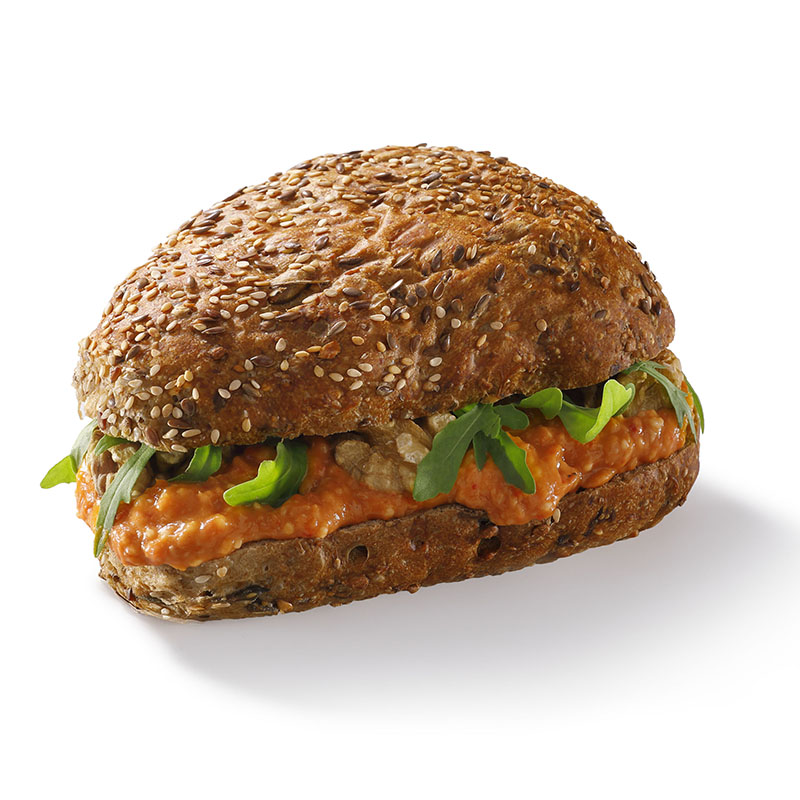 Broodje gegrilde paprikaspread